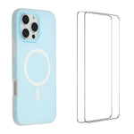 Custodia magnetica opaca Macarons per iPhone 16 Pro Max