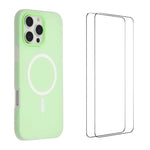 Custodia magnetica opaca Macarons per iPhone 16 Pro Max