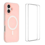 Custodia magnetica opaca Macarons per iPhone 16 Pro Max