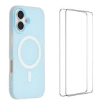 Custodia magnetica opaca Macarons per iPhone 16 Pro Max