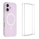 Custodia magnetica opaca Macarons per iPhone 16 Pro Max