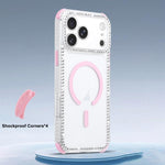 Custodia magnetica antiurto 2 in 1 per iPhone 16 Pro Max