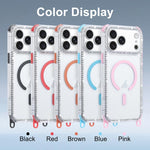 Custodia magnetica antiurto 2 in 1 per iPhone 16 Pro Max