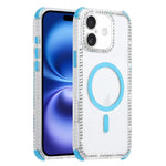 Custodia magnetica antiurto 2 in 1 per iPhone 16 Pro Max