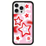 Custodia TPU WildFlow Red Star per iPhone 16 Pro Max