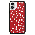 Custodia TPU WildFlow Red Star per iPhone 16 Pro Max