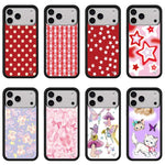 Custodia TPU WildFlow Red Star per iPhone 16 e 15 Pro