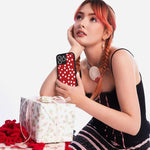 Custodia TPU WildFlow Red Star per iPhone 16 Pro Max