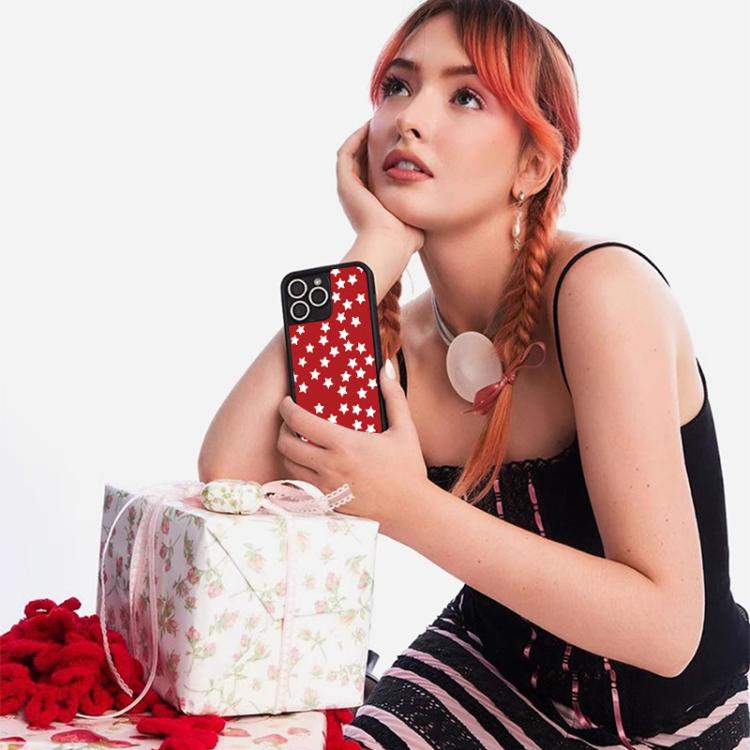 Custodia TPU WildFlow Red Star per iPhone 16 Pro Max
