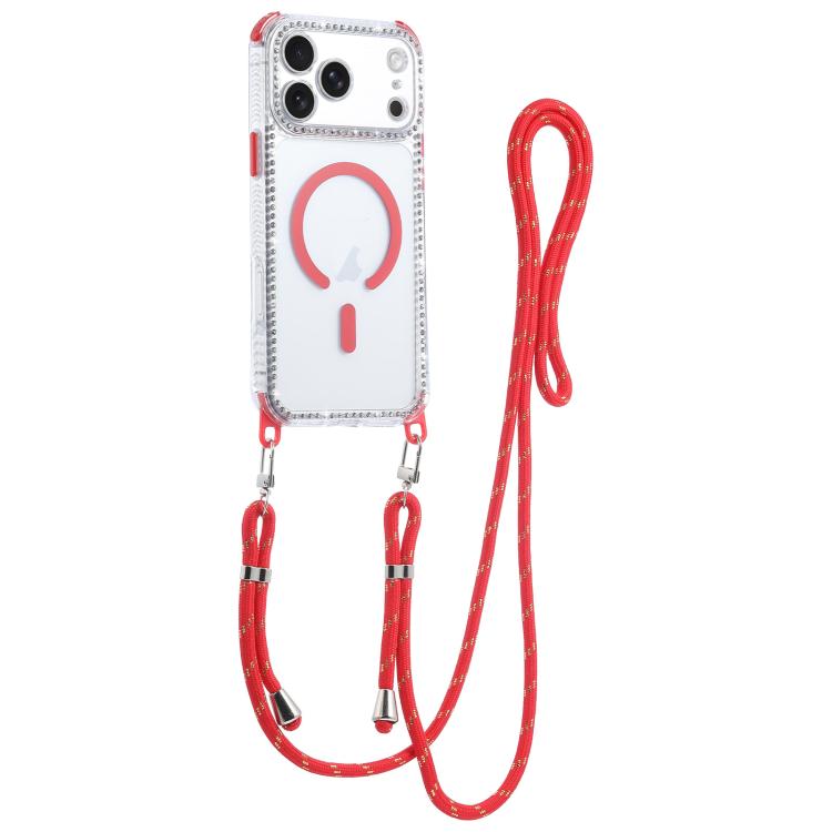Custodia magnetica antiurto con cordino per iPhone 17 Pro Max