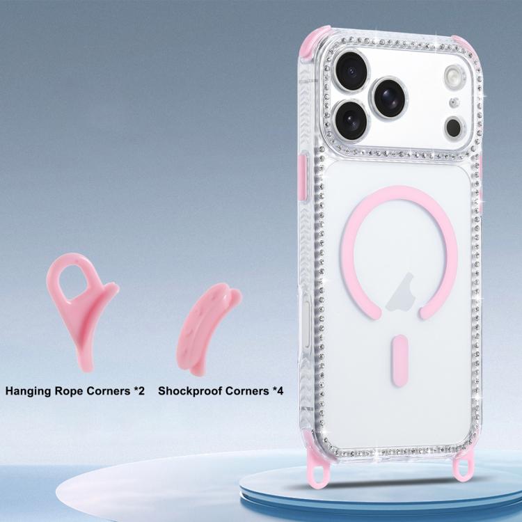 Custodia magnetica antiurto con cordino per iPhone 17 Pro Max