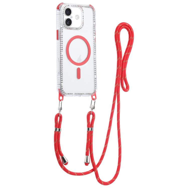 Custodia magnetica antiurto con cordino per iPhone 17 Pro Max