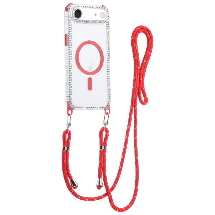 Custodia magnetica antiurto con cordino per iPhone 17 Pro Max
