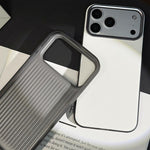 Custodia in ecopelle con texture a griglia per iPhone 17 Pro Max