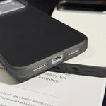 Custodia in ecopelle con texture a griglia per iPhone 17 Pro Max