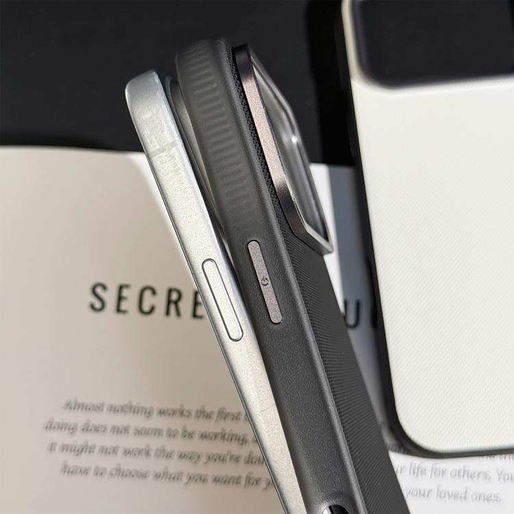 Custodia in ecopelle con texture a griglia per iPhone 17 Pro Max
