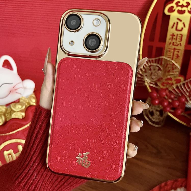 Custodia in policarbonato effetto pelle per iPhone 13 Pro Max