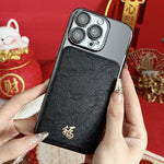 Custodia in policarbonato effetto pelle per iPhone 13 Pro Max