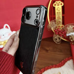 Custodia in policarbonato effetto pelle per iPhone 13 Pro Max
