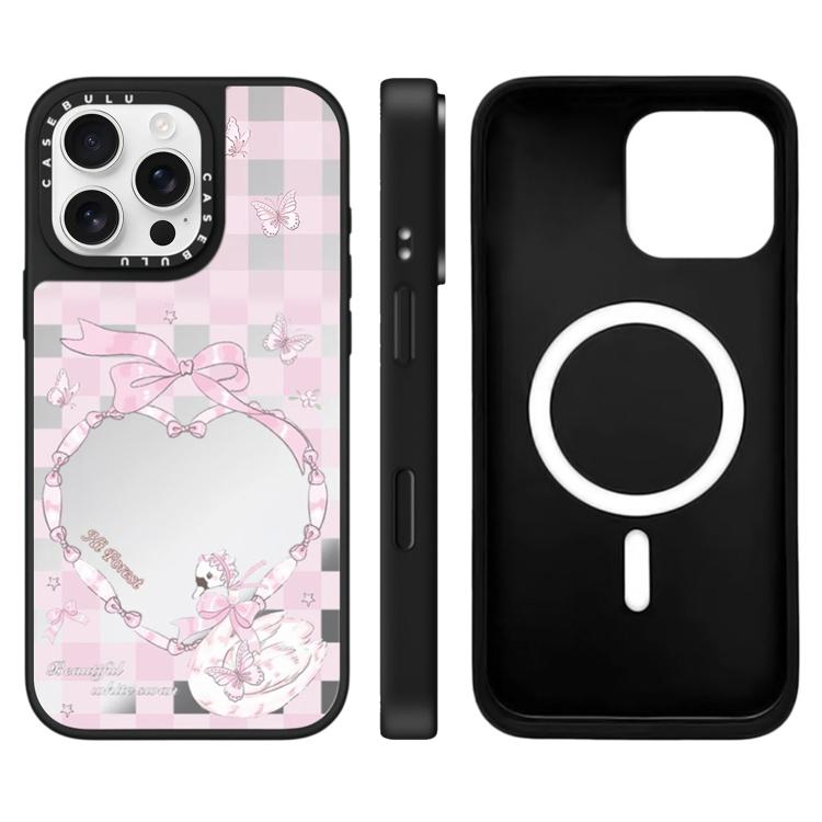 Custodia magnetica con specchio per iPhone 16 Pro Max