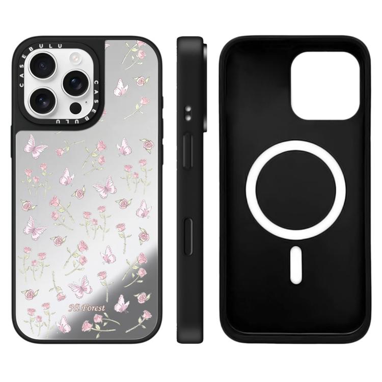 Custodia magnetica con specchio per iPhone 16 Pro Max