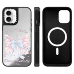 Custodia magnetica con specchio per iPhone 16 Pro Max