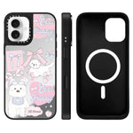 Custodia magnetica con specchio per iPhone 16 Pro Max