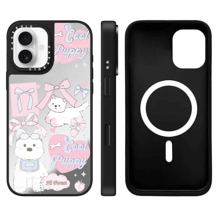Custodia magnetica con specchio per iPhone 16 Pro Max