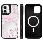 Custodia magnetica con specchio per iPhone 16 Pro Max