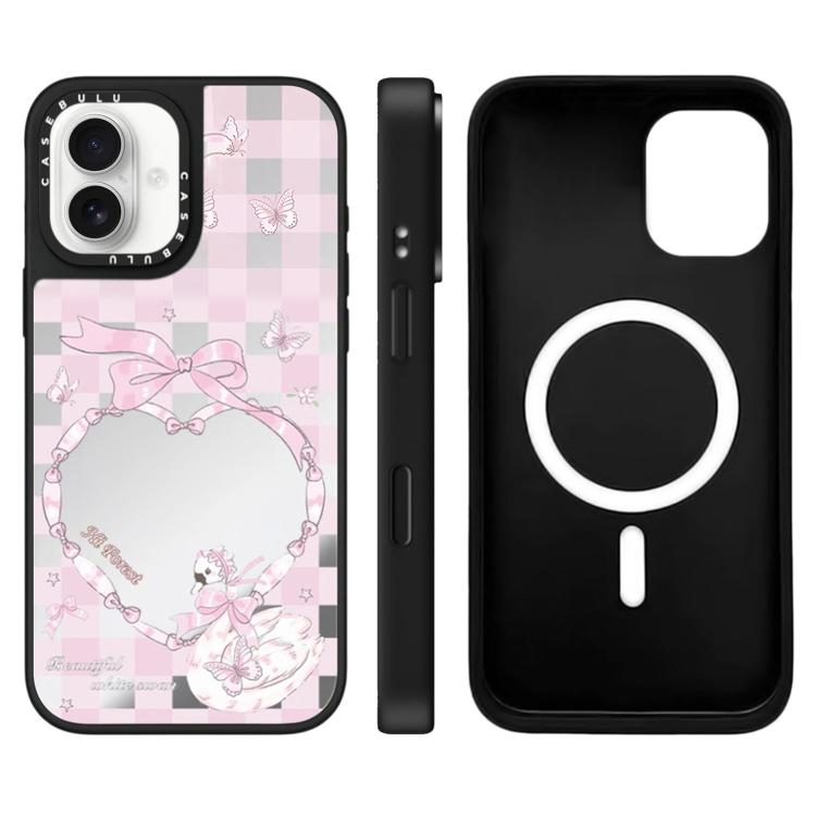 Custodia magnetica con specchio per iPhone 16 Pro Max