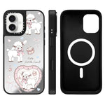 Custodia magnetica con specchio per iPhone 16 Pro Max