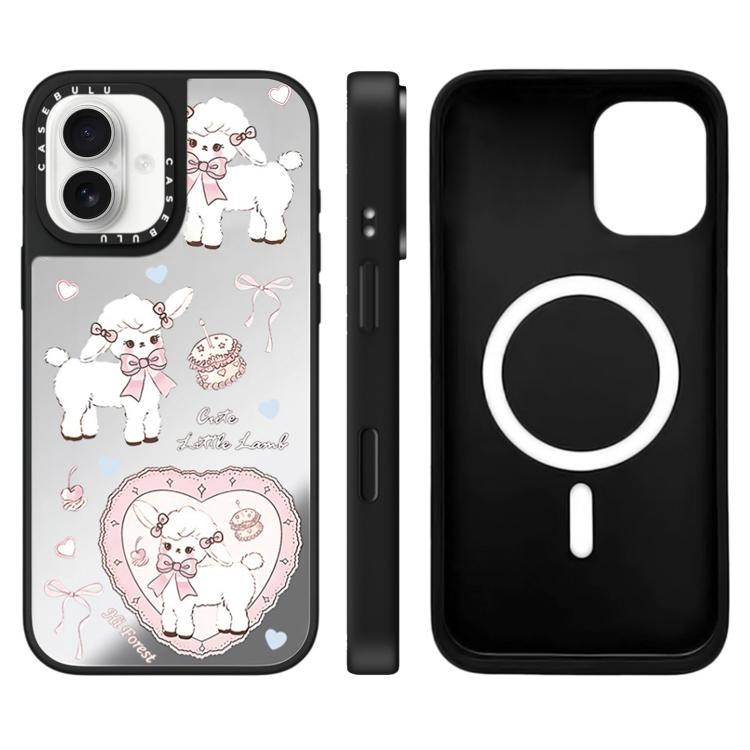 Custodia magnetica con specchio per iPhone 16 Pro Max
