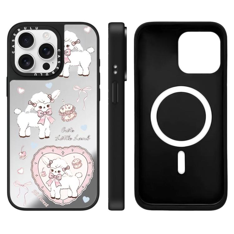 Custodia magnetica con specchio per iPhone 15 Pro Max