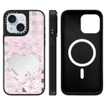 Custodia magnetica con specchio per iPhone 15 Pro Max
