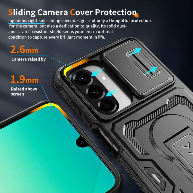 Custodia ibrida in PC e TPU con supporto invisibile per Galaxy A17 / A26 5G