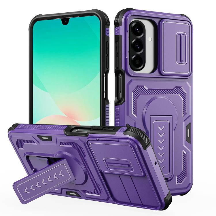 Custodia ibrida in PC e TPU con supporto invisibile per Galaxy A17 / A26 5G