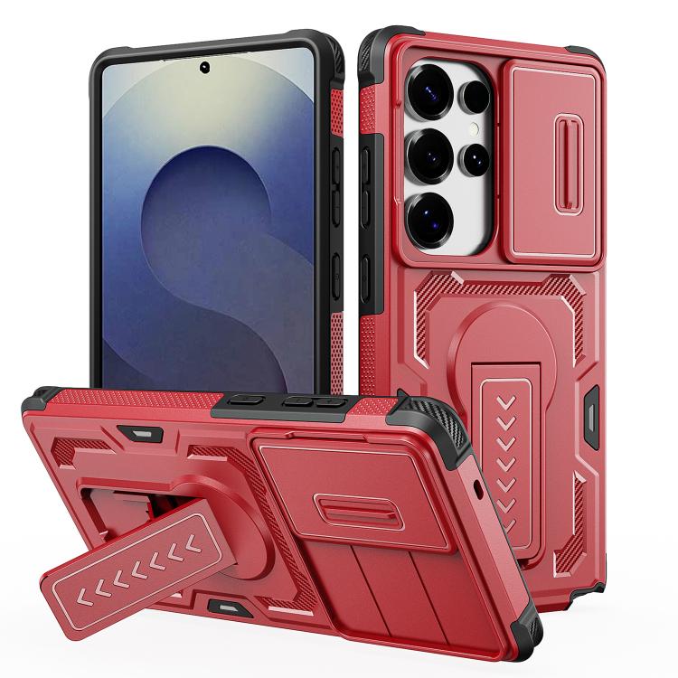 Custodia ibrida in PC e TPU con supporto invisibile per Galaxy S26 Ultra, S26