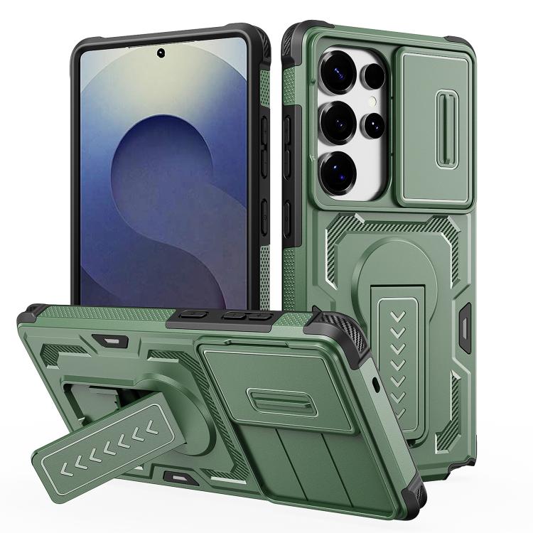 Custodia ibrida in PC e TPU con supporto invisibile per Galaxy S26 Ultra, S26