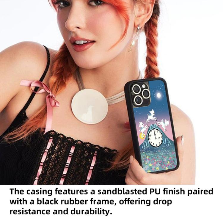 Custodia TPU con motivo pecore per iPhone 15 Plus