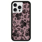 Custodia TPU con motivo WildFlow per iPhone 16 Pro Max