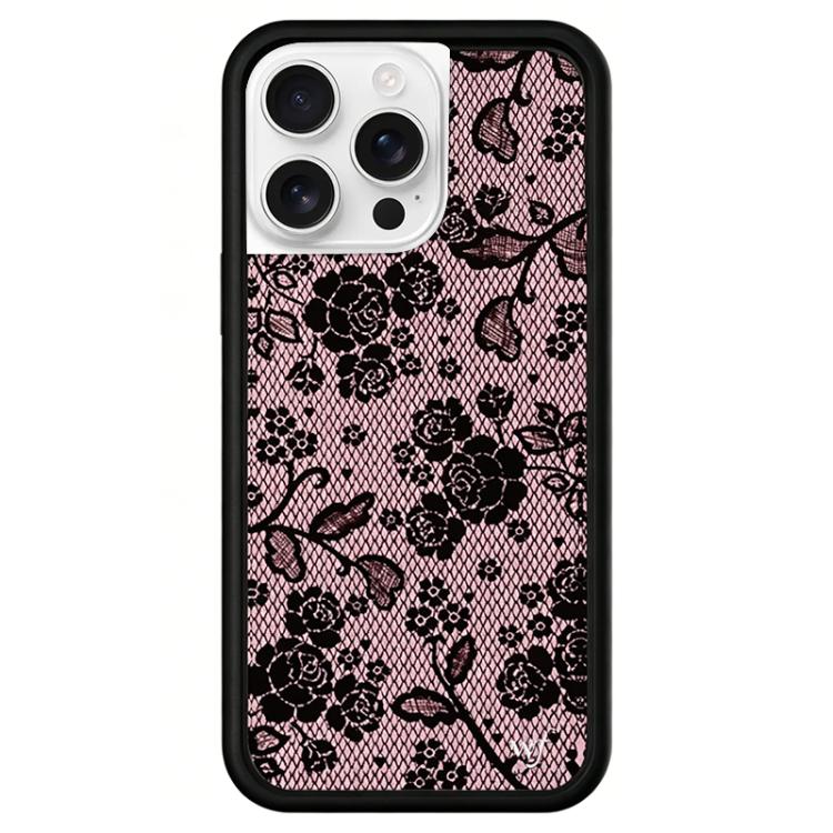 Custodia TPU con motivo WildFlow per iPhone 16 Pro Max
