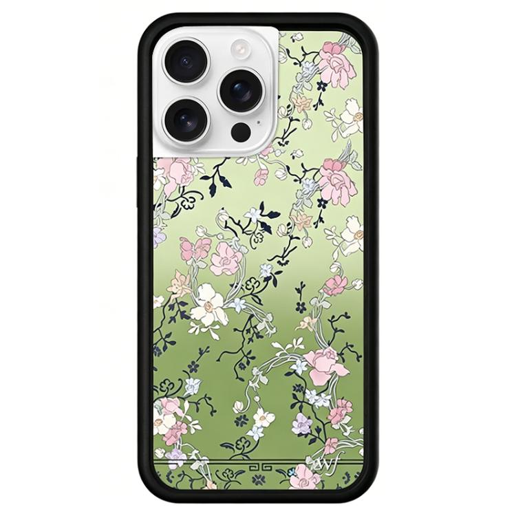 Custodia TPU con motivo WildFlow per iPhone 16 Pro Max