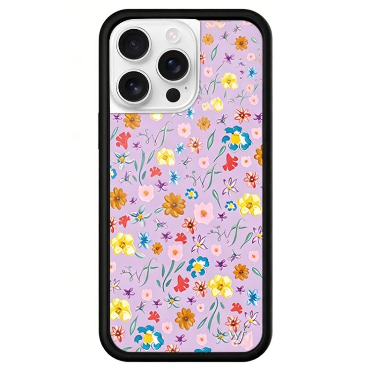 Custodia TPU con motivo WildFlow per iPhone 16 Pro Max