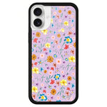 Custodia TPU con motivo WildFlow per iPhone 16 e 15 Pro