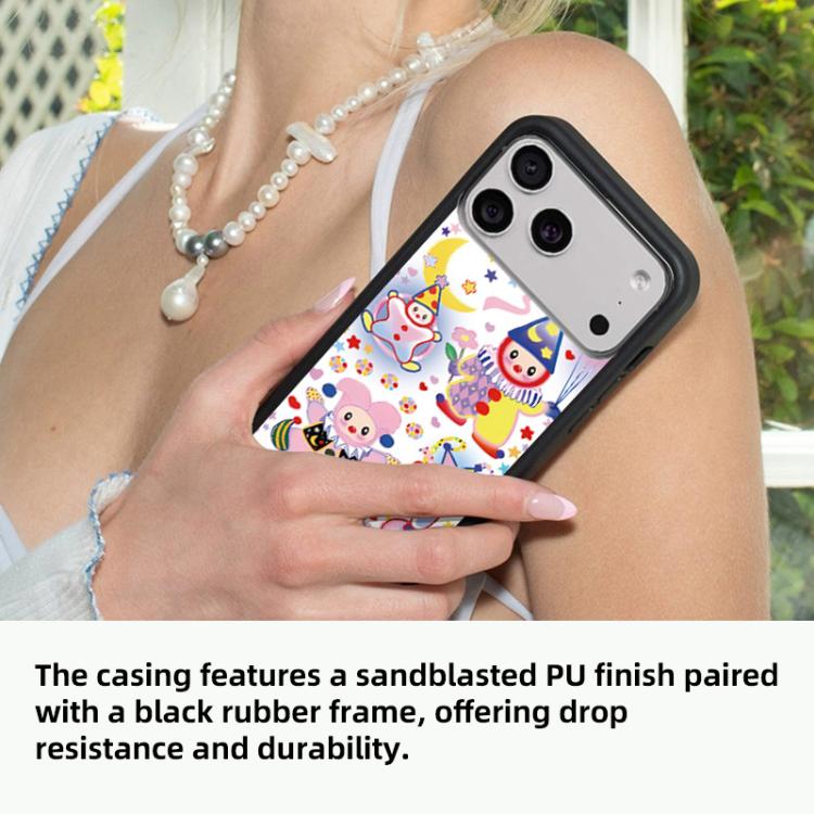 Custodia TPU con motivo WildFlow per iPhone 16 Pro Max