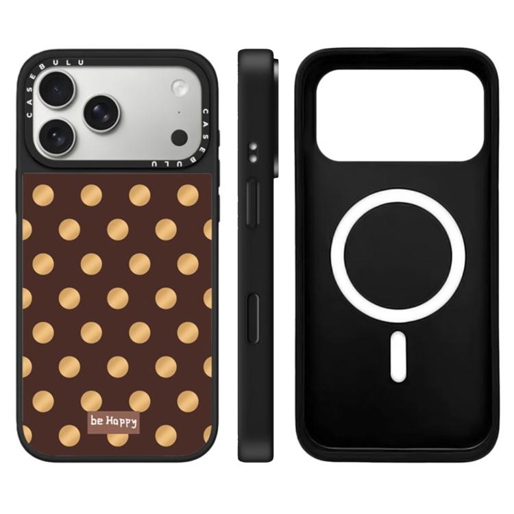 Custodia magnetica specchio con motivo leopardo per iPhone 17 Pro