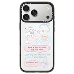 Custodia acrilico trasparente con pulsante per iPhone 17 Pro Max