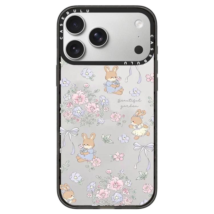 Custodia acrilico trasparente con pulsante per iPhone 17 Pro Max