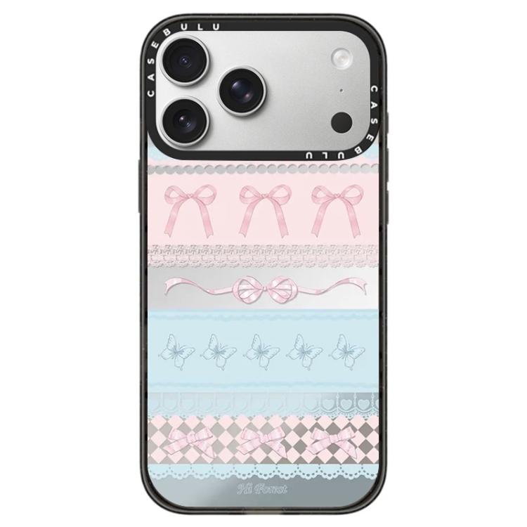 Custodia acrilico trasparente con pulsante per iPhone 17 Pro Max