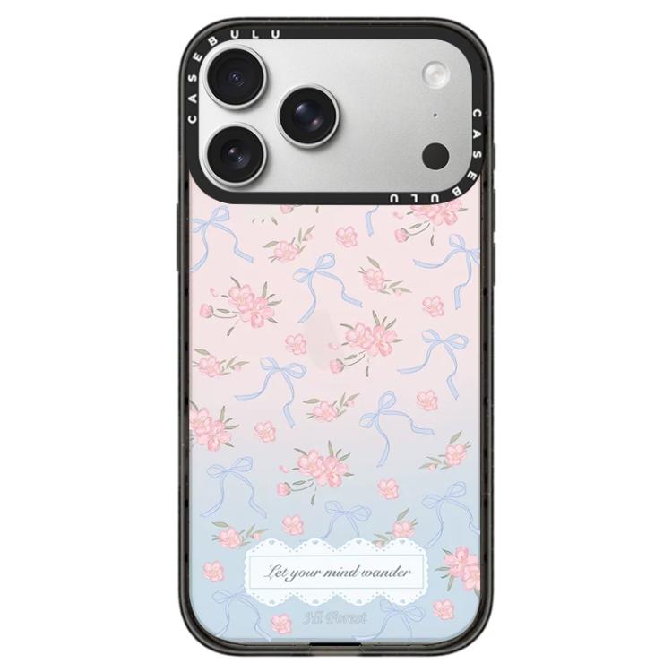 Custodia acrilico trasparente con pulsante per iPhone 17 Pro Max